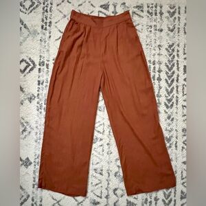 NWT Abercrombie and Fitch Linen Blend Wide Leg Pants - Size Medium